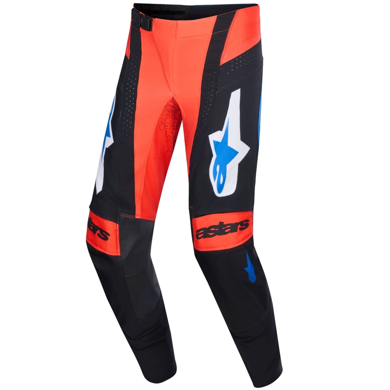 Alpinestars Techstar Knif motocross nadrág narancssárga-fekete-kék