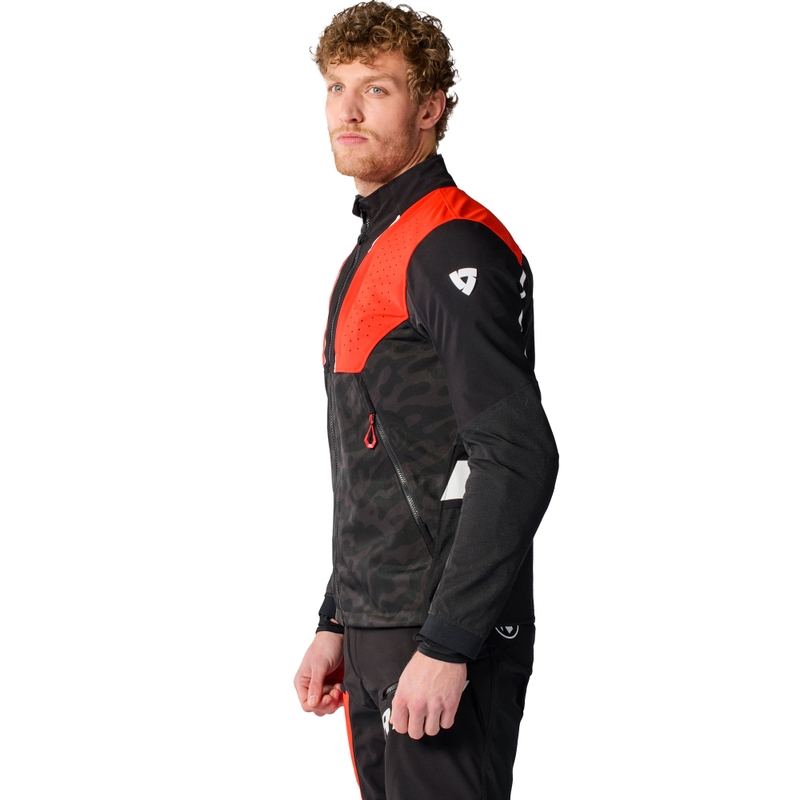 Revit Africa motoros kabát fekete-piros