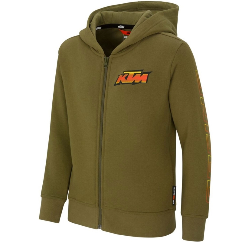 KTM Kids Racing Hoodie gyerek pulóver khaki