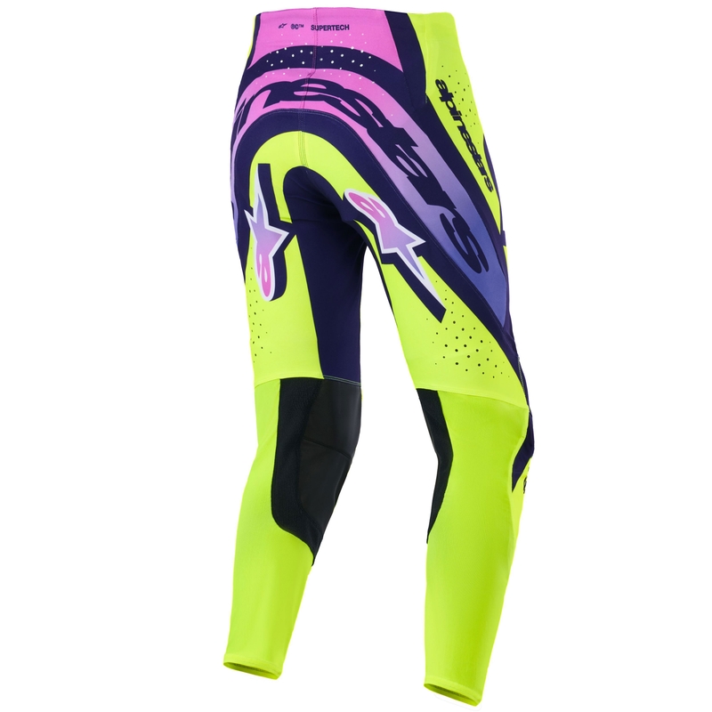 Alpinestars Supertech Vista motokrossz nadrág fluo sárga-lila-fekete