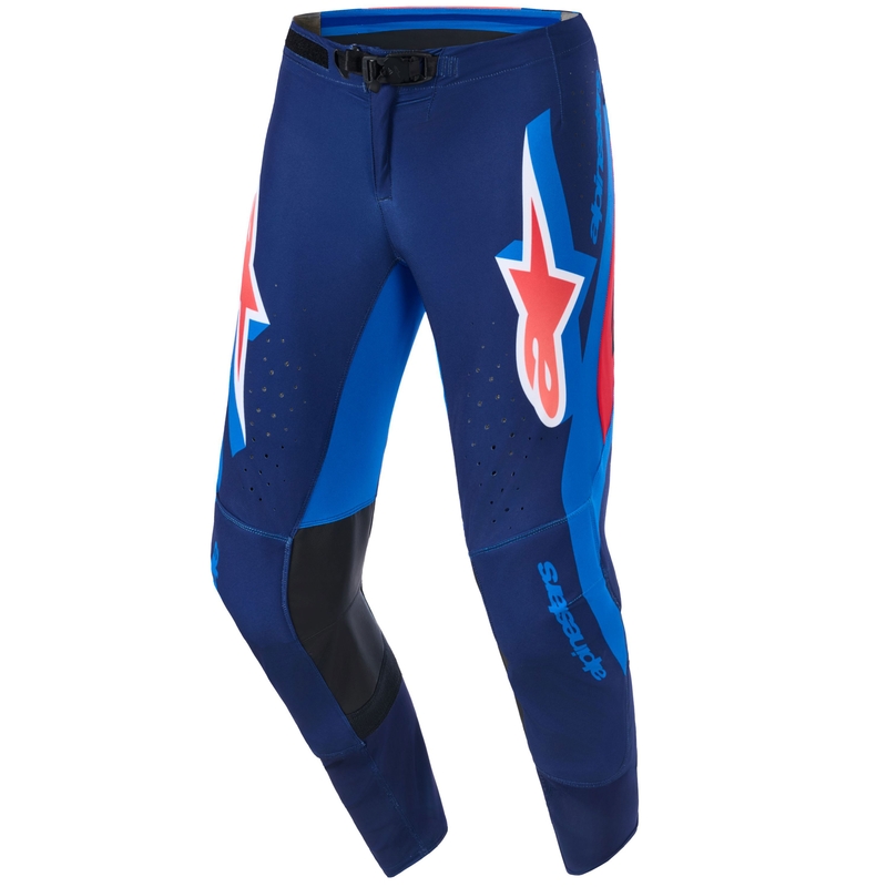 Alpinestars Supertech Vista motokrossz nadrág sötétkék–korall–kobaltkék