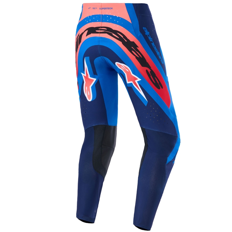 Alpinestars Supertech Vista motokrossz nadrág sötétkék–korall–kobaltkék