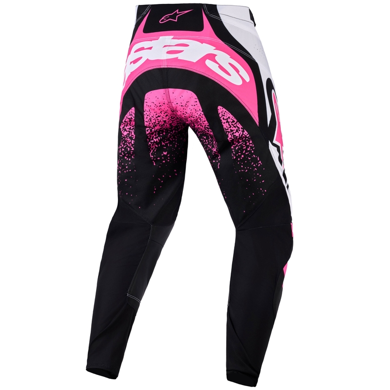 Alpinestars Stella Techstar Nomur női motokrossz nadrág fekete-fehér-rózsaszín