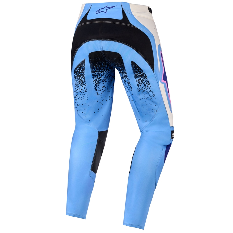 Alpinestars Stella Techstar Nomur női motokrossz nadrág világoskék-fehér offwite-fekete-rózsaszín