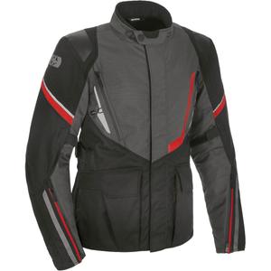 Bunda na motorku Oxford Montreal 4.0 Dry2Dry™ černo-šedo-červená