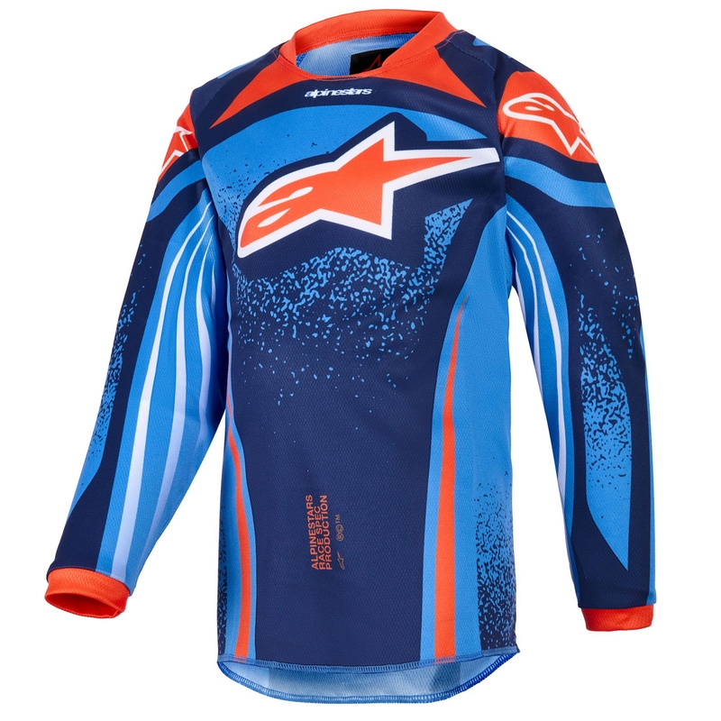 Alpinestars Racer Nomur gyerek motokrossz mez sötétkék-narancssárga-fekete