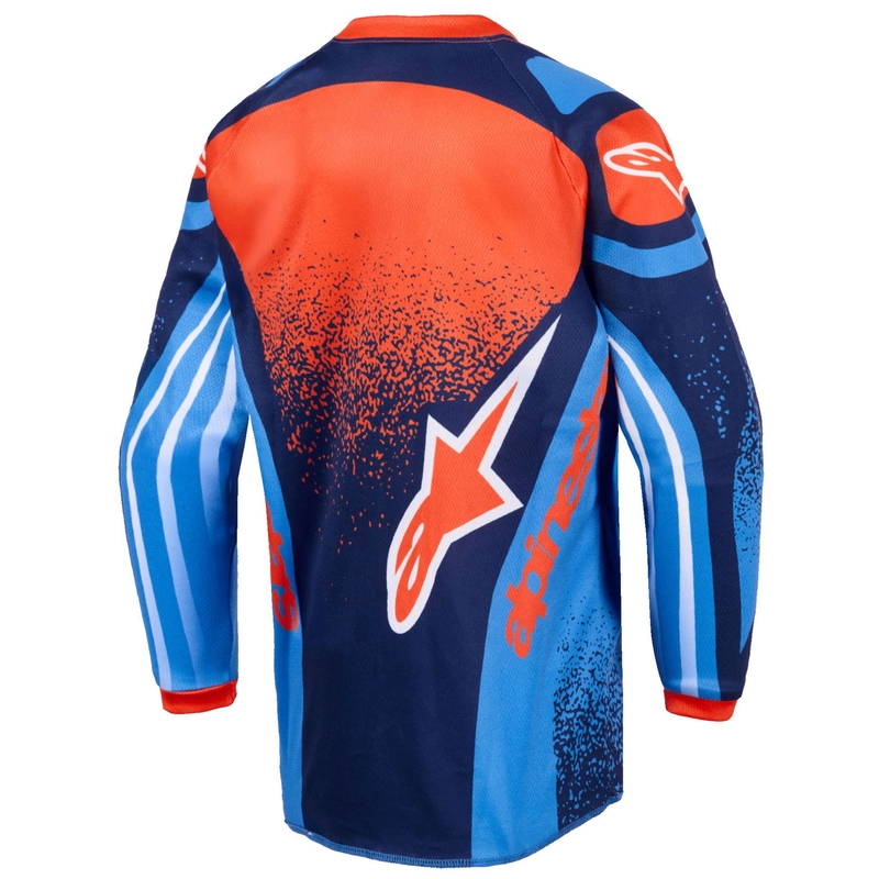 Alpinestars Racer Nomur gyerek motokrossz mez sötétkék-narancssárga-fekete