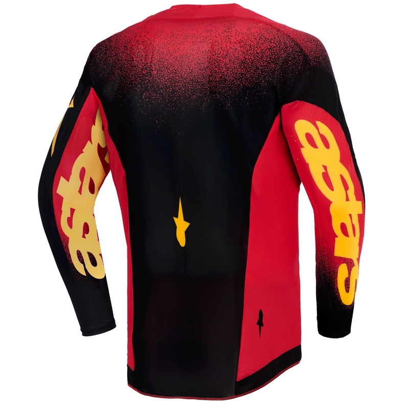 Alpinestars Supertech Scenz gyerek motokrossz mez piros-fekete-sárga
