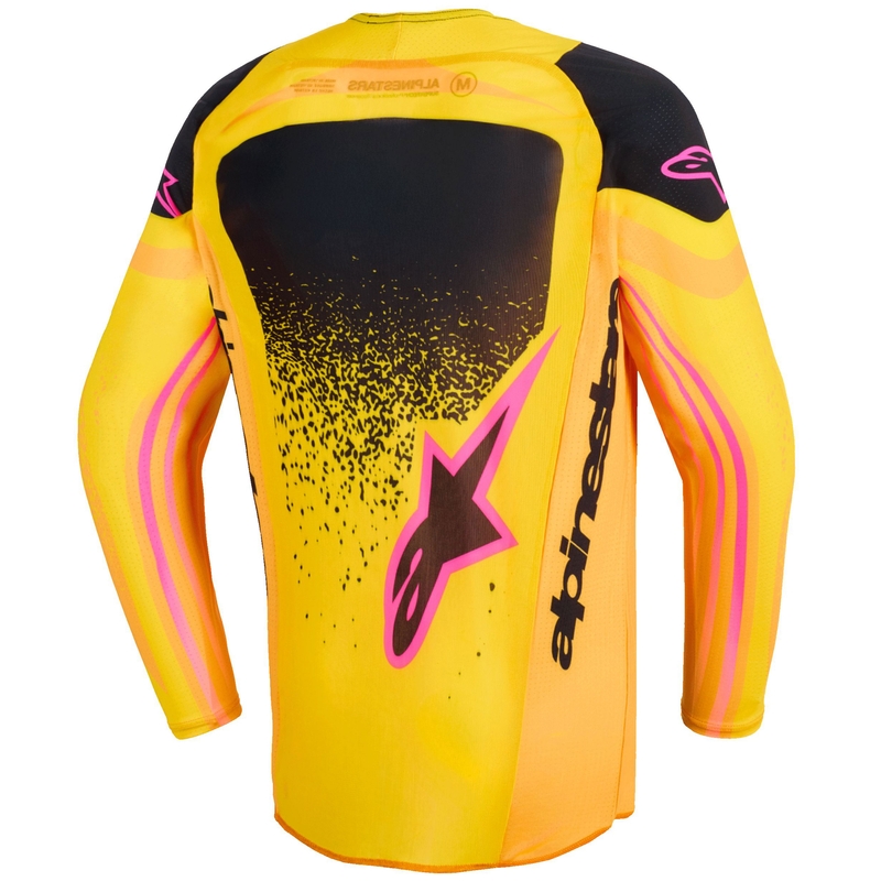 Alpinestars Techstar Nomur gyerek motokrossz mez narancssárga-sárga-rózsaszín