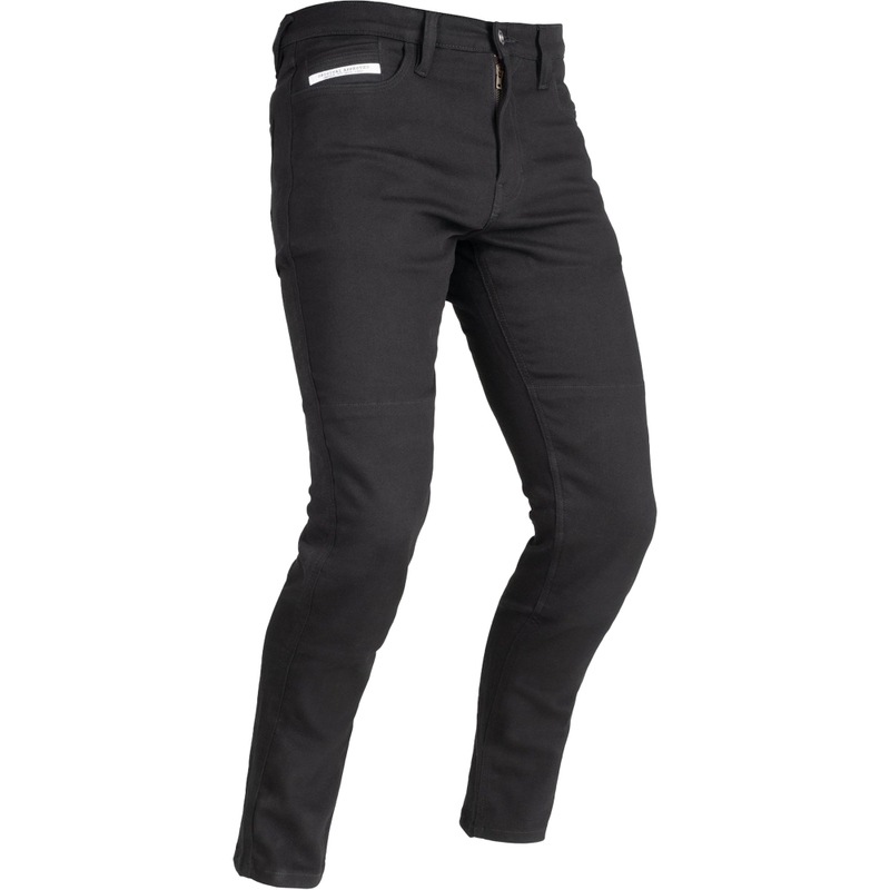 OXFORD ORIGINAL APPROVED SUPER STRETCH JEANS AA SLIM FIT rövidített motoros farmernadrág fekete