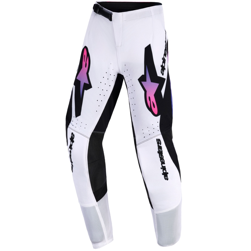 Alpinestars Supertech Vista gyerek motokrossz nadrág fehér-lila-fekete