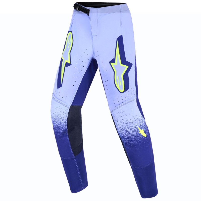 Alpinestars Supertech Scenz gyerek motokrossz nadrág lila-fluo sárga