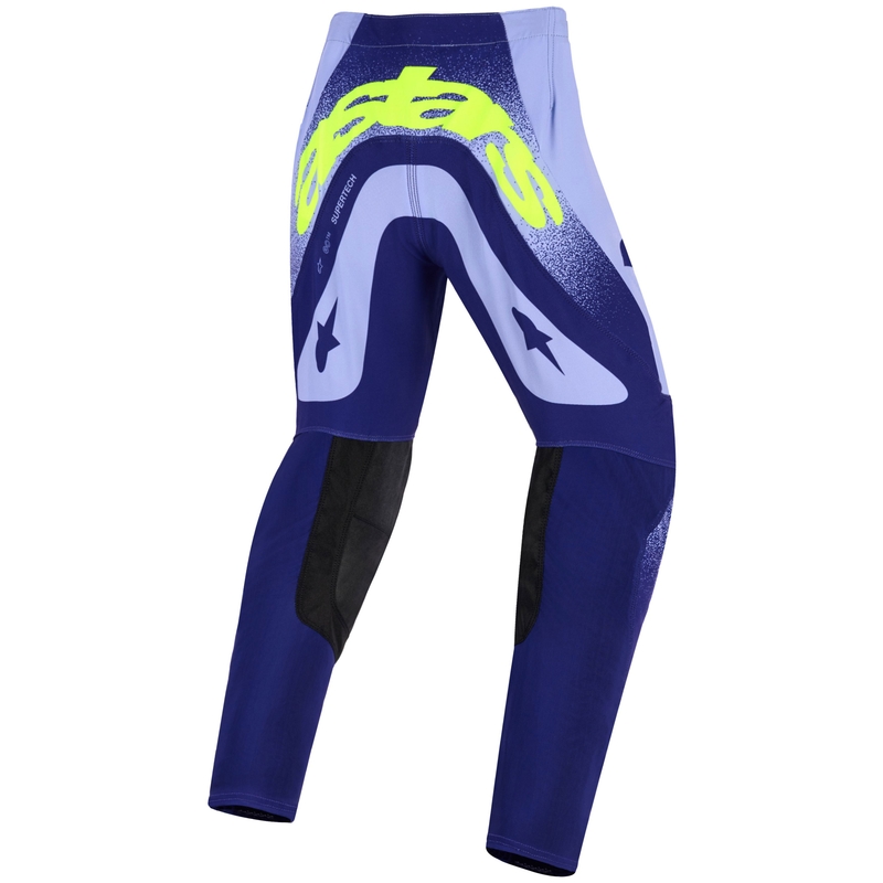 Alpinestars Supertech Scenz gyerek motokrossz nadrág lila-fluo sárga