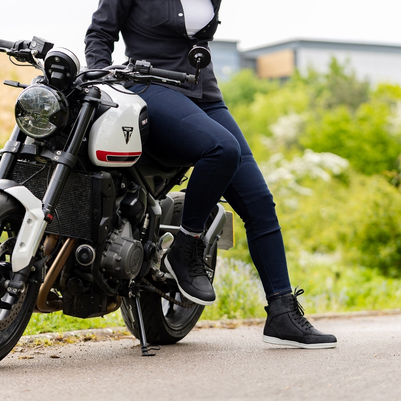 OXFORD ORIGINAL APPROVED SUPER STRETCH JEANS AA SLIM FIT női motoros farmernadrág kék indigo