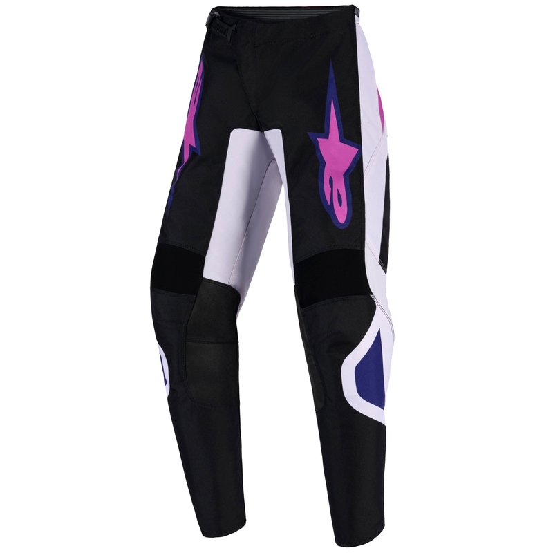 Alpinestars Fluid Grid gyerek motokrossz nadrág fekete-világosszürke-lila
