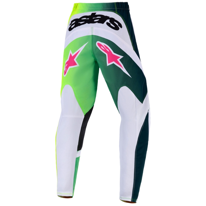 Alpinestars Fluid Portl gyerek motokrossz nadrág zöld-fehér-fekete