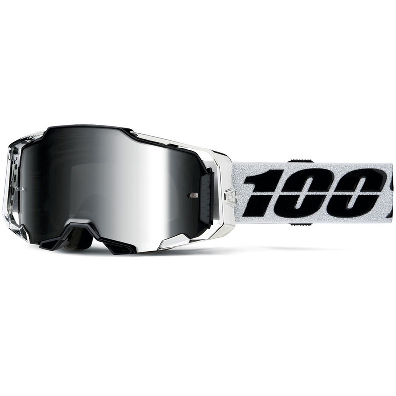 100% ARMEGA Atac motokrossz szemüveg ezüst plexivel