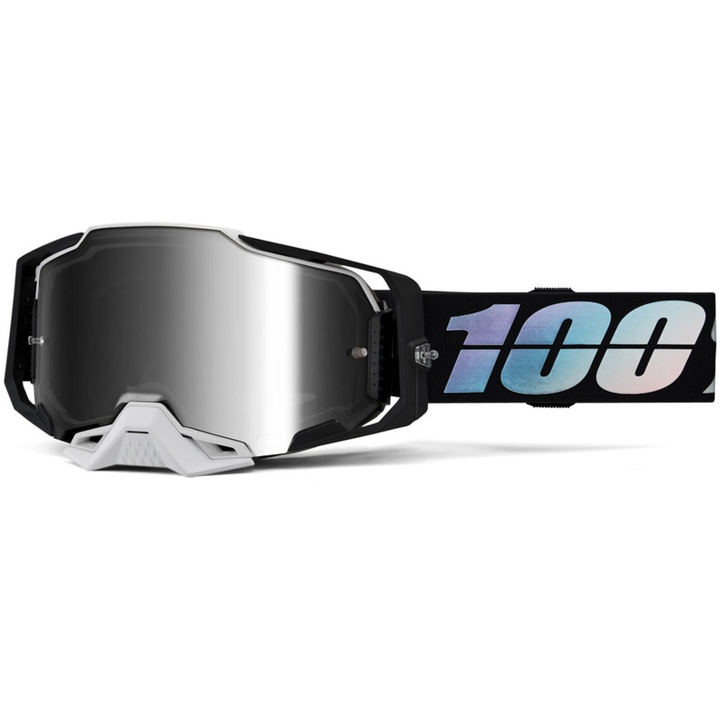 100% ARMEGA Krisp motokrossz szemüveg ezüst plexivel