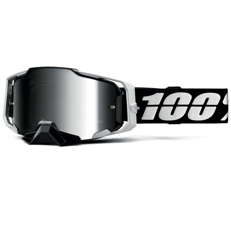 100% ARMEGA Reneen S2 motokrossz szemüveg ezüst plexivel
