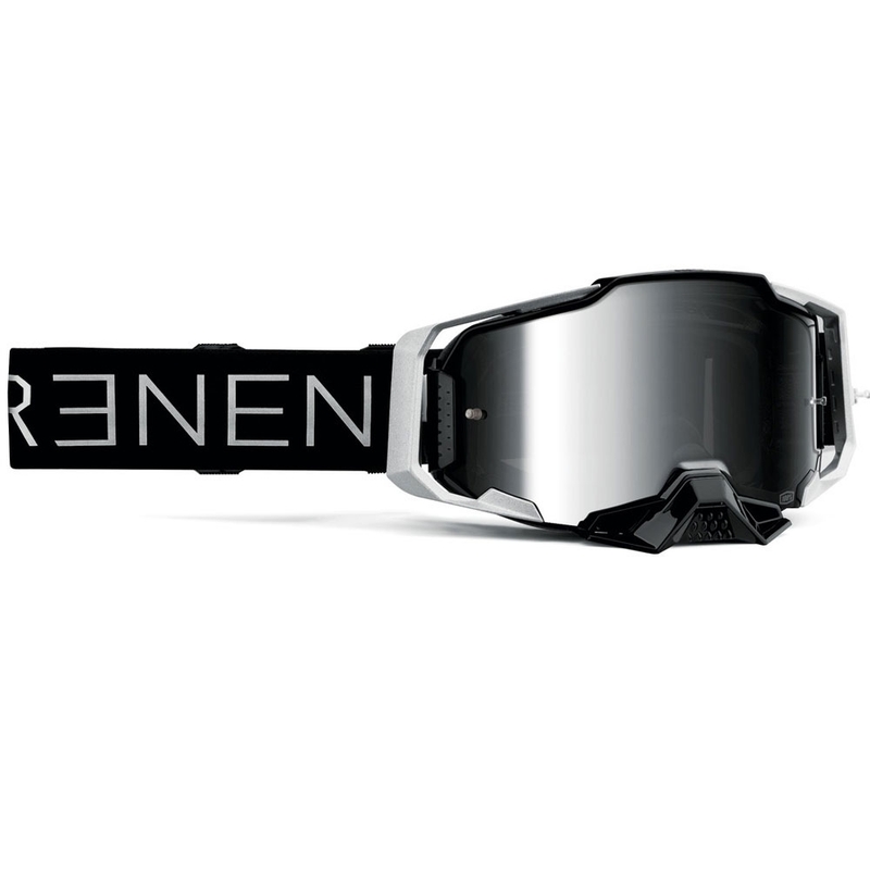 100% ARMEGA Reneen S2 motokrossz szemüveg ezüst plexivel