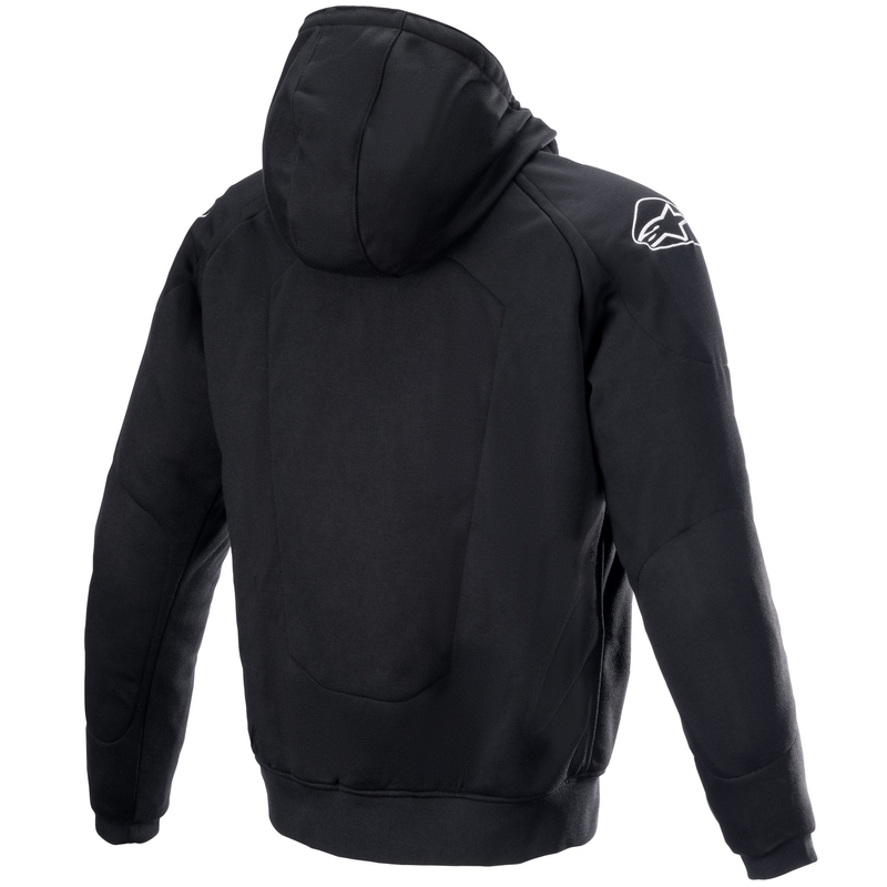 Alpinestars Chrome Ignition hoodie motoros pulóver fekete-fluo piros-szürke-fehér