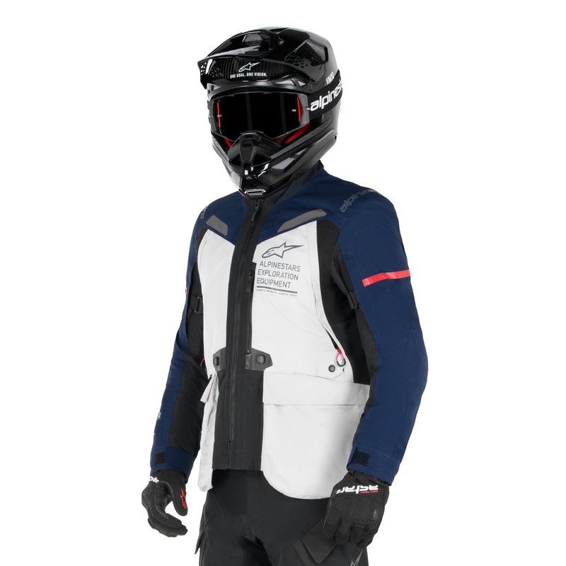 Alpinestars ST-7 Gore-Tex kabát világosszürke-kék-fekete