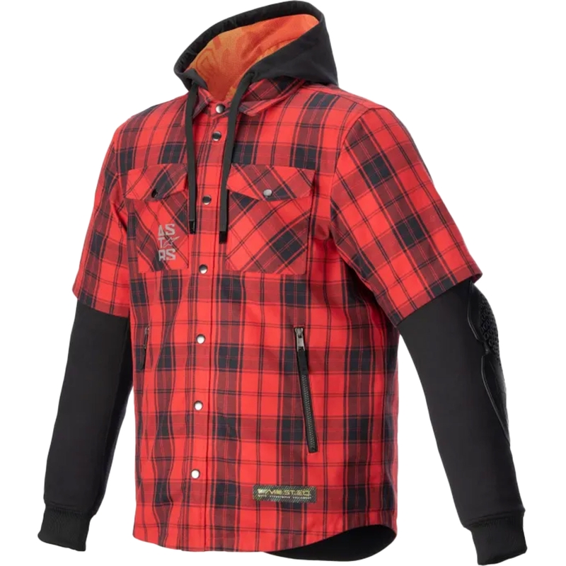 Alpinestars MO.ST.EQ Tartan motoros ing piros-fekete