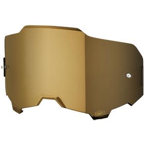 100% ARMEGA motokrossz szemüveg plexi tükrös arany (Anti-fog)