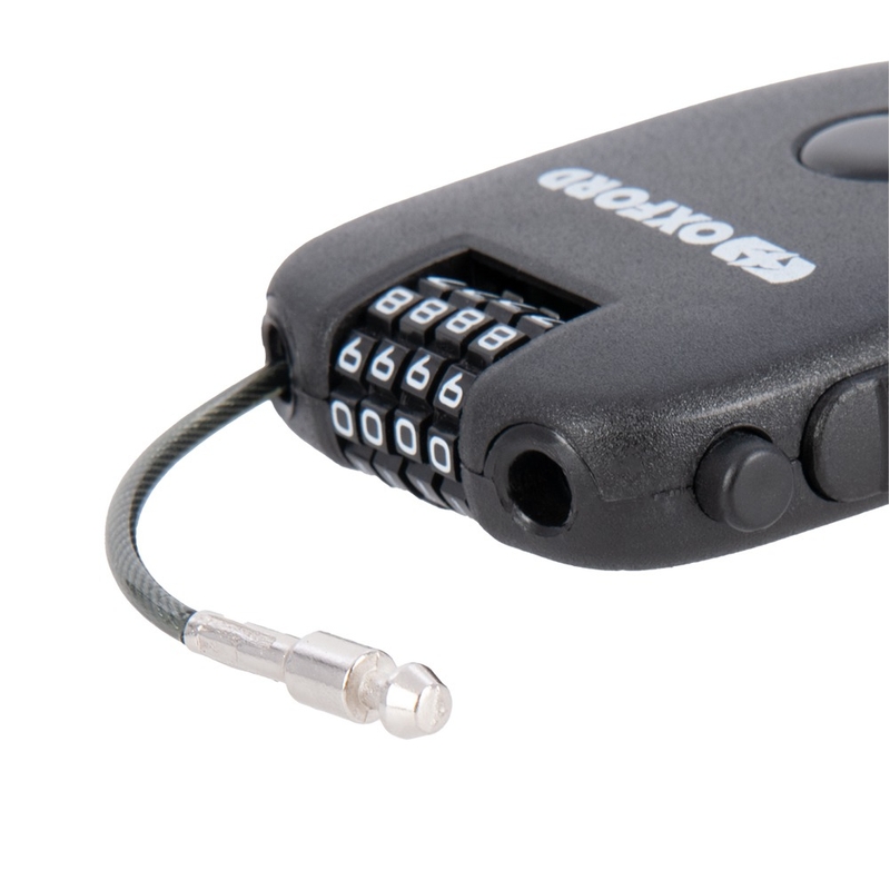 Oxford Retractable Combination Lock behúzható zsinóros zár fekete