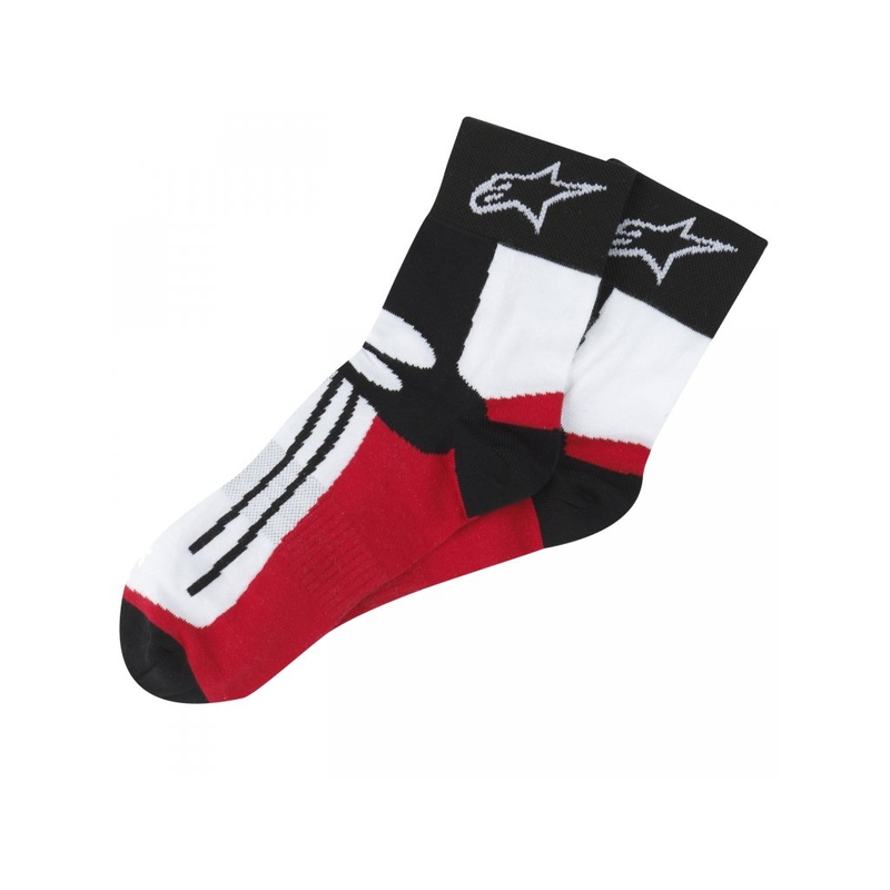 Alpinestars Racing Road zokni rövid fekete-fehér-piros