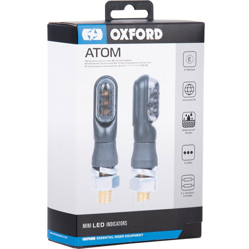 Oxford LED Atom mini irányjelzők ellenállással együtt