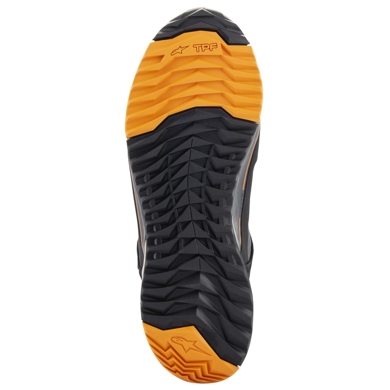 Alpinestars CR-X Drystar motoros cipő fekete-barna-narancssárga