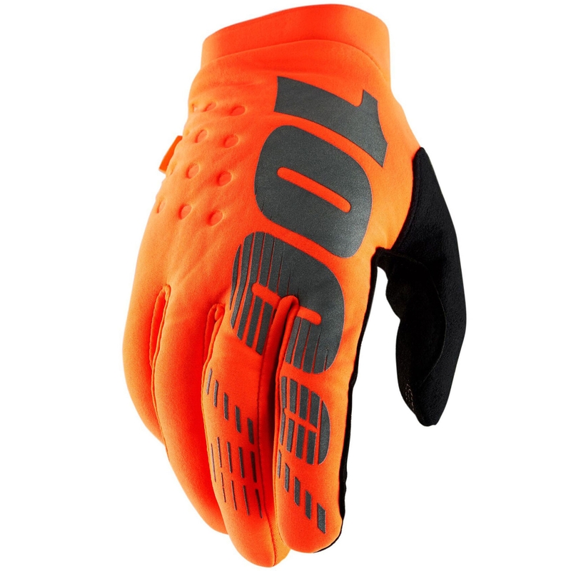 100% - USA BRISKER motokrossz kesztyű fluo narancssárga-fekete