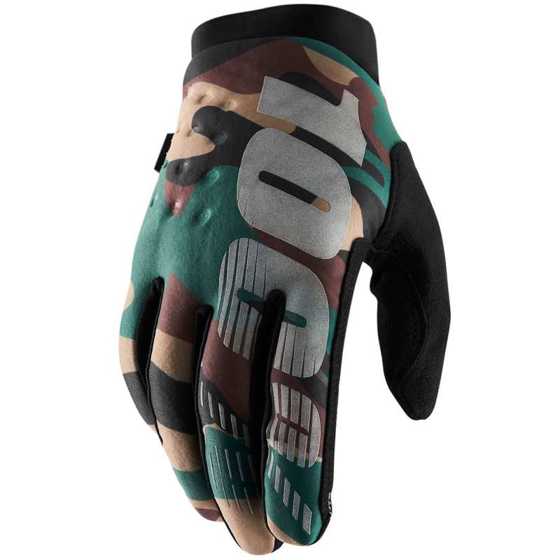 100% - USA BRISKER motokrossz kesztyű camo-fekete