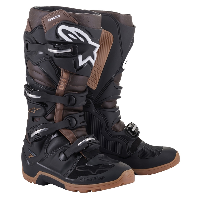 Alpinestars Tech 7 Enduro motoros csizma fekete-sötétbarna