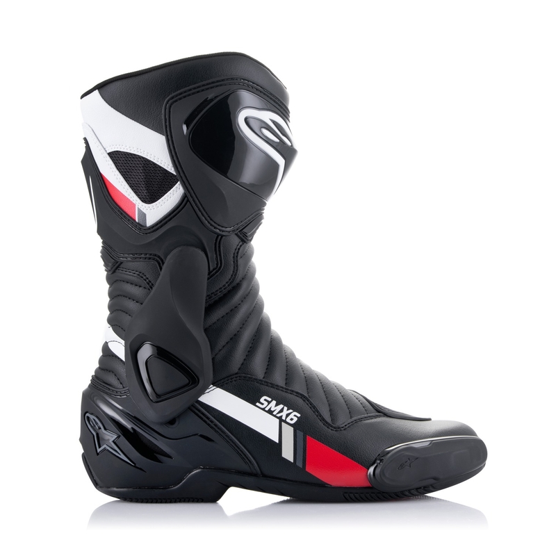 Alpinestars S-MX 6 motoros csizma fekete-fehér-szürke-piros