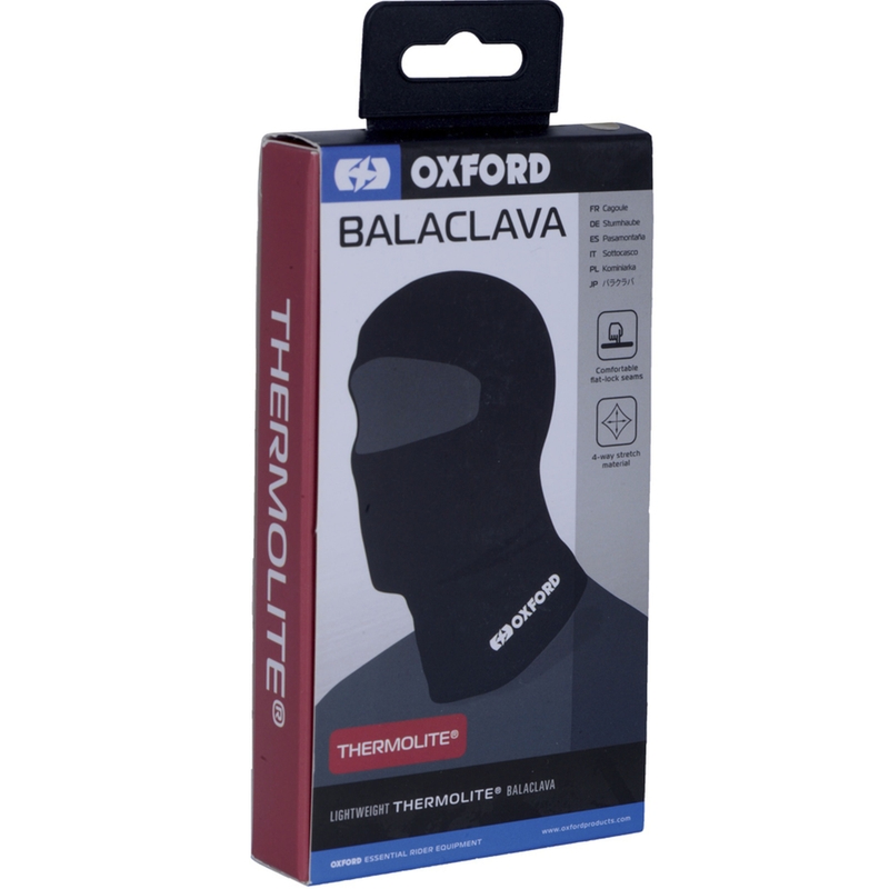 Oxford Balaclava Thermolite® motoros maszk fekete