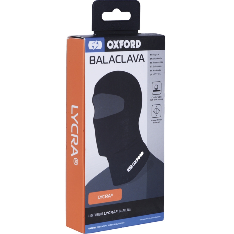 Oxford Balaclava Lycra® motoros maszk fekete