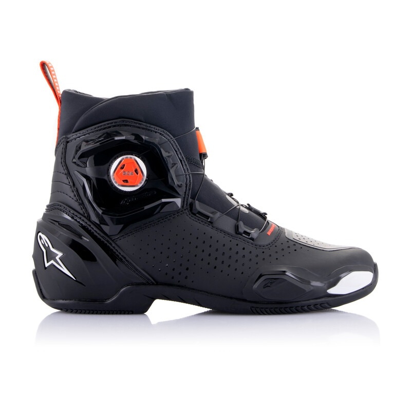 Alpinestars SP-2 motoros csizma fekete-fehér-fluo piros