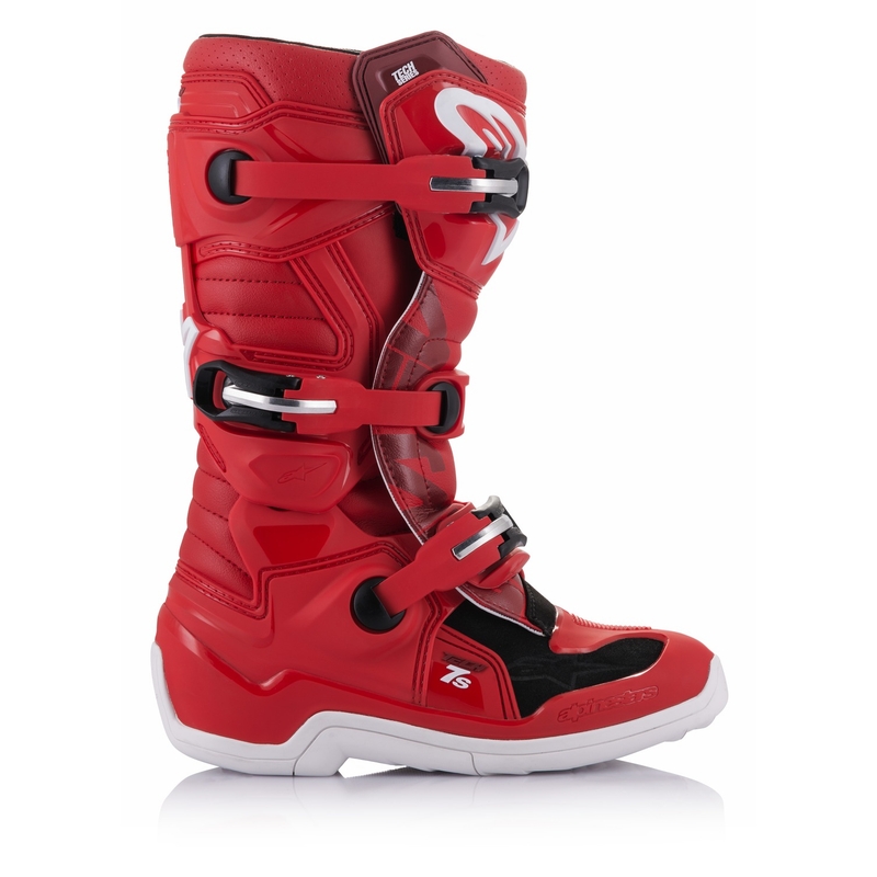 Alpinestars TECH 7 S gyerek motocrossz csizma piros