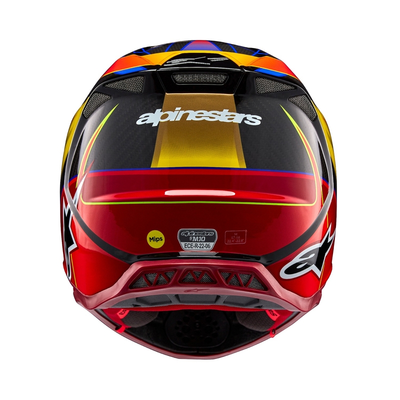 Alpinestars Supertech S-M10 Era motokrossz bukósisak arany-piros