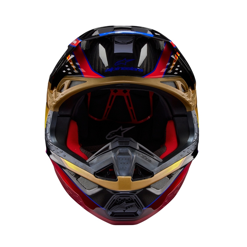 Alpinestars Supertech S-M10 Era motokrossz bukósisak arany-piros