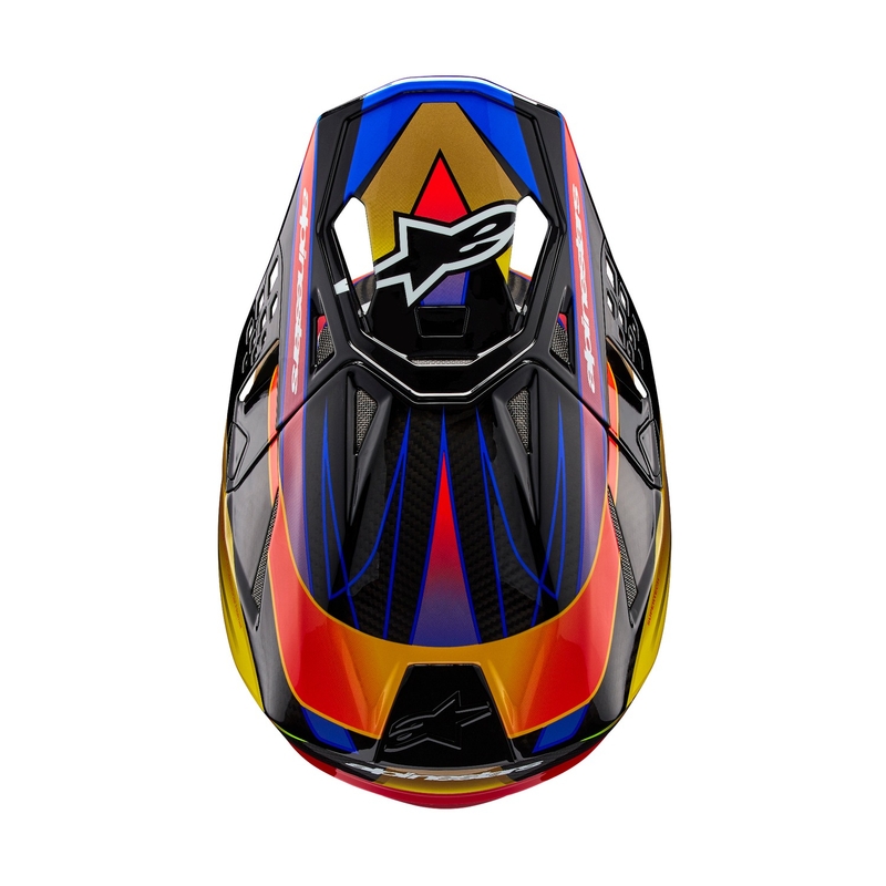 Alpinestars Supertech S-M10 Era motokrossz bukósisak arany-piros