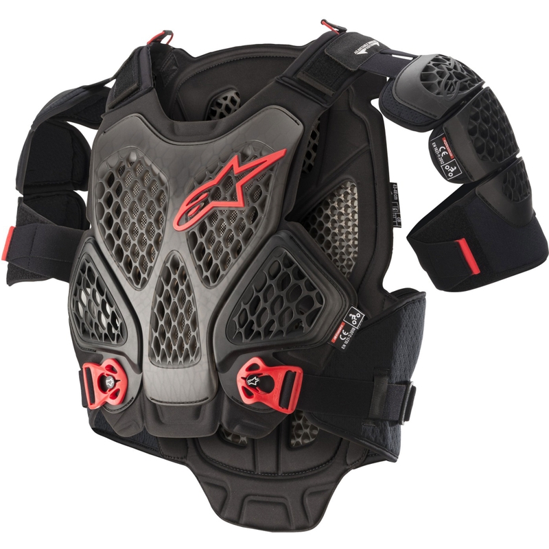 Alpinestars A-6 testprotektor fekete-antracit-piros
