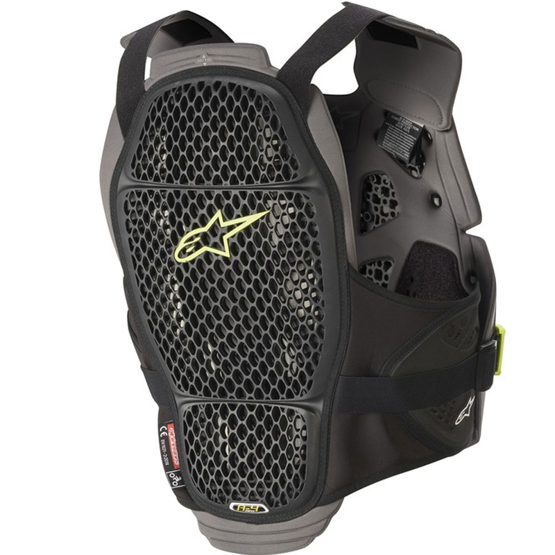 Alpinestars A-4 MAX mellkasprotektor fekete-antracit-fluo sárga