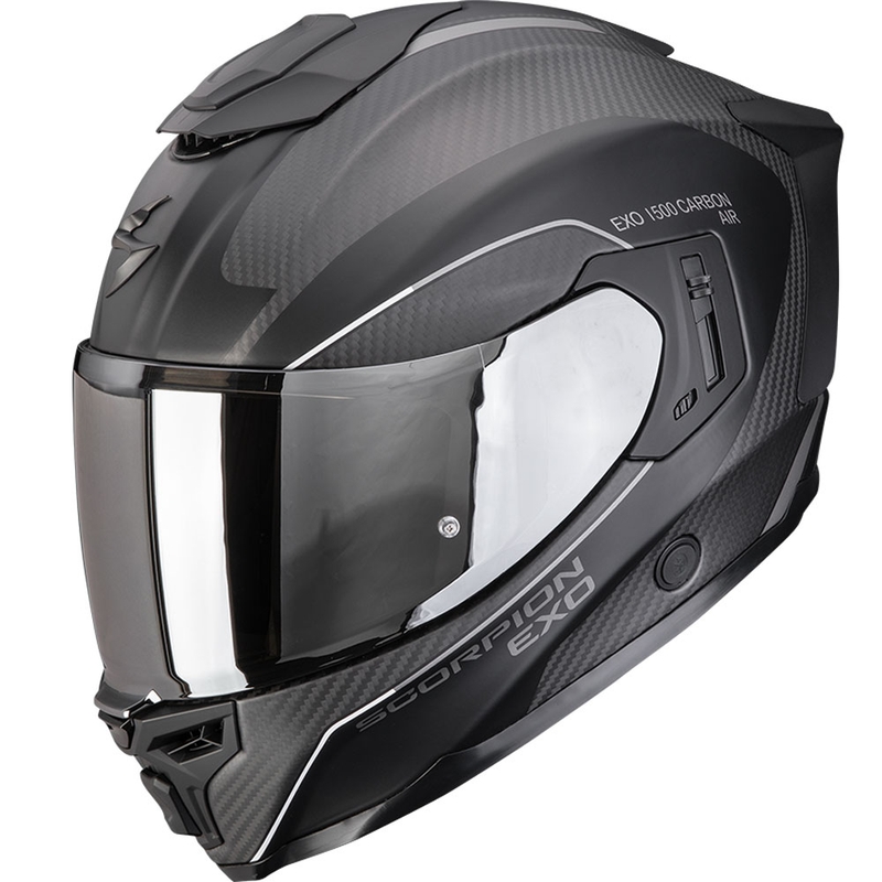 Scorpion EXO-1500 Carbon Air Mundi zárt motoros bukósisak matt fekete-ezüst