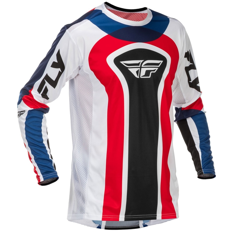 FLY Racing Lite USA motokrossz mez piros-fehér-kék