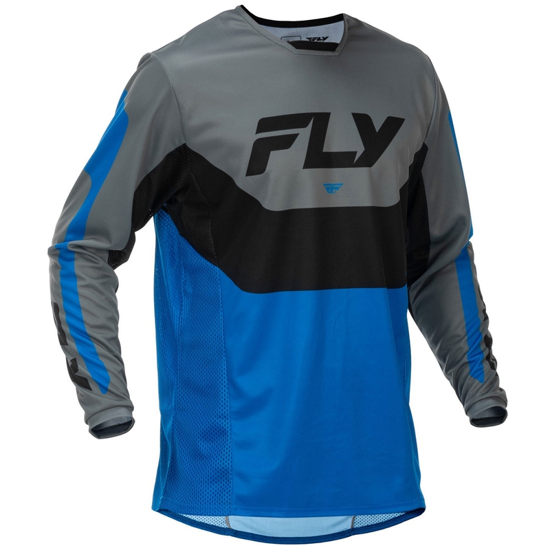 FLY Racing Kinetic USA motokrossz mez kék-szürke-fekete