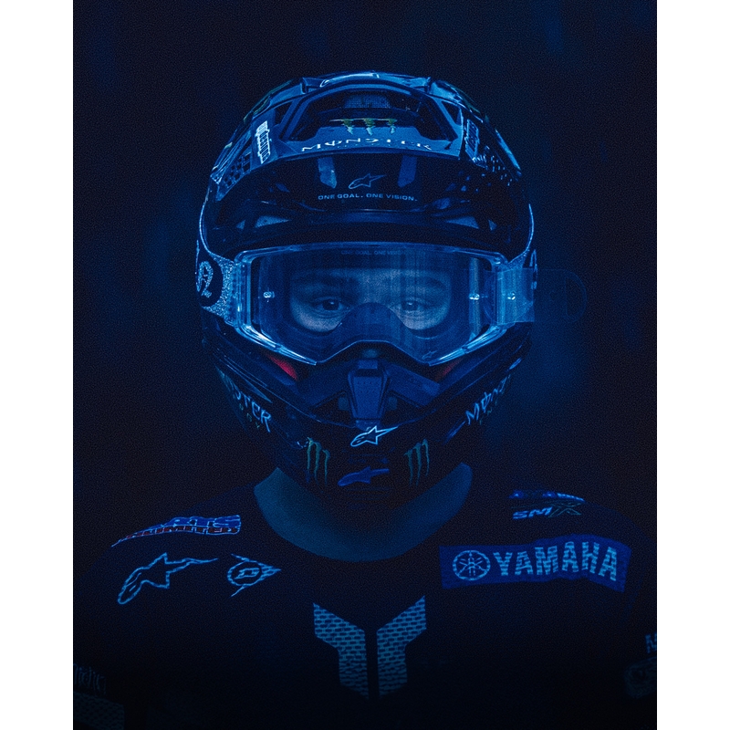 Alpinestars Supertech Vision DNGR38 XXV motokrossz szemüveg fekete-ezüst, tükörezüst plexivel