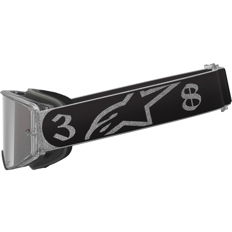 Alpinestars Supertech Vision DNGR38 XXV motokrossz szemüveg fekete-ezüst, tükörezüst plexivel